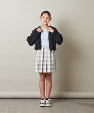 KJHGS02029 a.v.v KIDS(アー・ヴェ・ヴェ) [110-130]チェックプリーツスカート ピンク