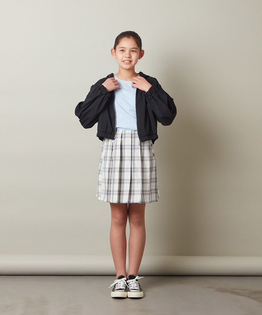KJHGS02029 a.v.v KIDS(アー・ヴェ・ヴェ) [110-130]チェックプリーツスカート ピンク