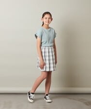 KJHGS02029 a.v.v KIDS(アー・ヴェ・ヴェ) [110-130]チェックプリーツスカート ピンク