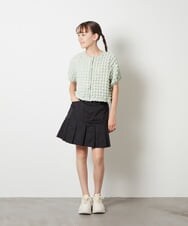 KJHGS30039 a.v.v KIDS(アー・ヴェ・ヴェ) [150-160]ミニプリーツスカート デニム