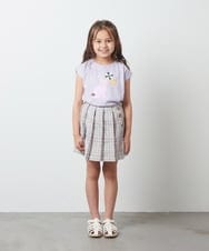 KJHGT02034 a.v.v KIDS(アー・ヴェ・ヴェ) [140-150]チェックプリーツスカート アイボリー