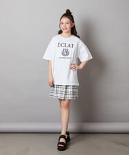 KJHGV01029 a.v.v KIDS(アー・ヴェ・ヴェ) [100-130]タック＆ギャザーフレアスカート ブラック