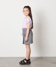 KJHHA18039 a.v.v KIDS(アー・ヴェ・ヴェ) [120-160]［インパン付］フロントレースアップスカート グレー