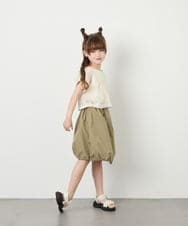 KJHHD75039 a.v.v KIDS(アー・ヴェ・ヴェ) [130-160]【冷感/速乾】裾ドロストスカート カーキ