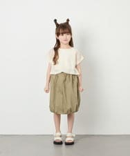 KJHHD75039 a.v.v KIDS(アー・ヴェ・ヴェ) [130-160]【冷感/速乾】裾ドロストスカート カーキ