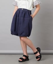 KJHHD75039 a.v.v KIDS(アー・ヴェ・ヴェ) [130-160]【冷感/速乾】裾ドロストスカート ネイビー