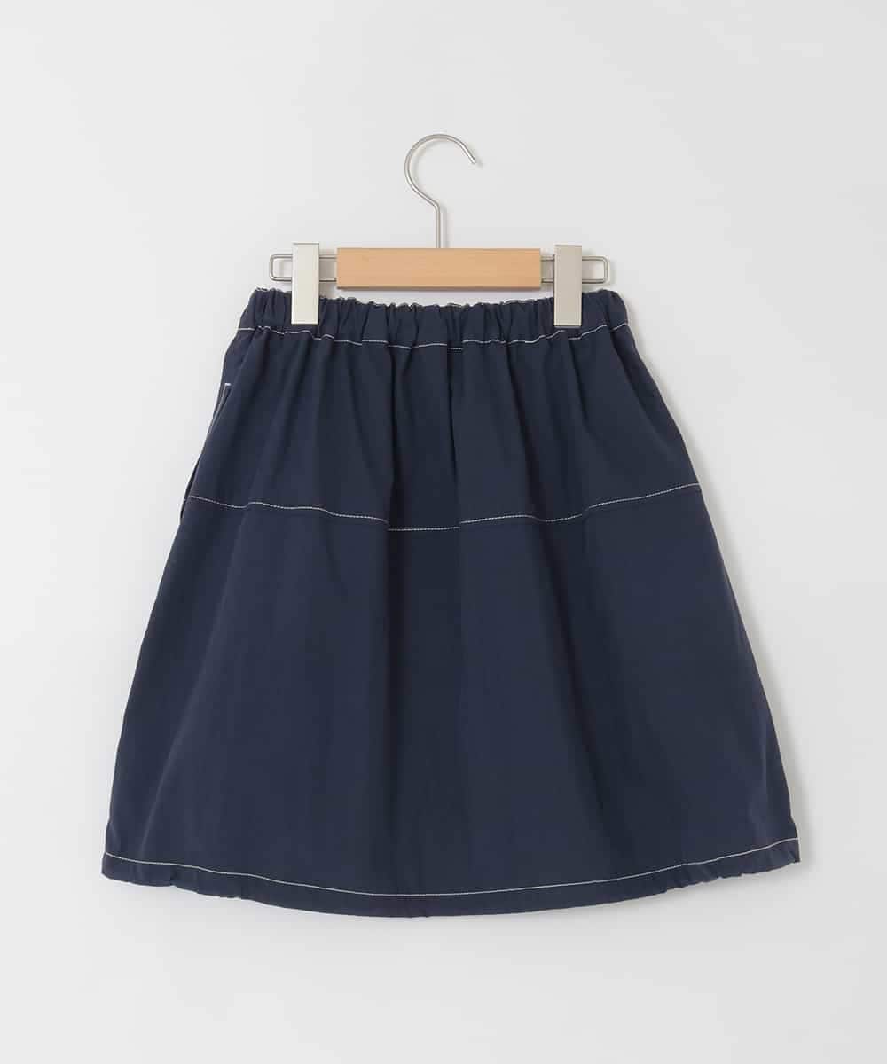 KJHHD75039 a.v.v KIDS(アー・ヴェ・ヴェ) [130-160]【冷感/速乾】裾ドロストスカート ネイビー