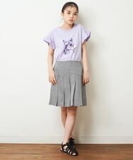 KJHHP20024 a.v.v KIDS(アー・ヴェ・ヴェ) [100-130]ウエストゴムプリーツスカート ブルー