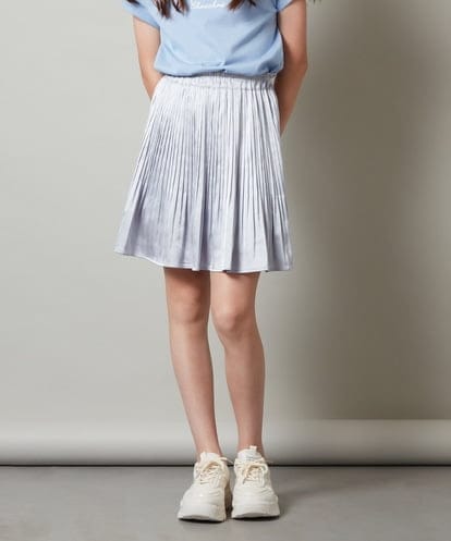 KJHHS05029 a.v.v KIDS [100-130]サテンプリーツスカート
