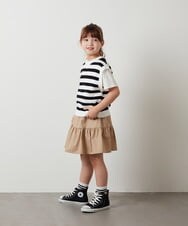 KJHHT04029 a.v.v KIDS(アー・ヴェ・ヴェ) [140-150]ティアードミニスカート ブラック