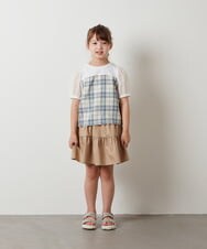 KJHHT04029 a.v.v KIDS(アー・ヴェ・ヴェ) [140-150]ティアードミニスカート ブラック