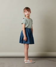 KJHHT04029 a.v.v KIDS(アー・ヴェ・ヴェ) [140-150]ティアードミニスカート ブラック