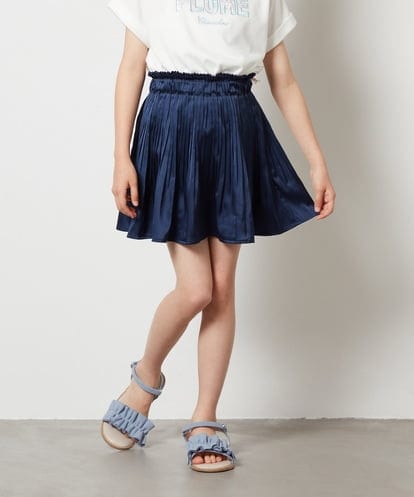 KJHHT05034 a.v.v KIDS [140-150]サテンプリーツスカート