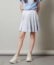 KJHHT05034 a.v.v KIDS(アー・ヴェ・ヴェ) [140-150]サテンプリーツスカート ライトグレー
