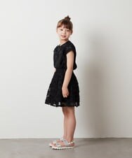KJHHT20034 a.v.v KIDS(アー・ヴェ・ヴェ) [140-150]【セットアップ対応】アソートフレアスカート ブラック