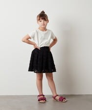 KJHHT20034 a.v.v KIDS(アー・ヴェ・ヴェ) [140-150]【セットアップ対応】アソートフレアスカート ブラック