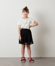 KJHHT20034 a.v.v KIDS(アー・ヴェ・ヴェ) [140-150]【セットアップ対応】アソートフレアスカート ブラック