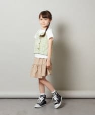 KJHHU04034 a.v.v KIDS(アー・ヴェ・ヴェ) [160]ティアードミニスカート デニム