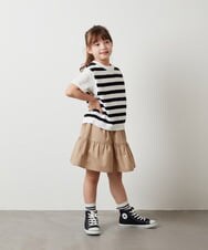 KJHHU04034 a.v.v KIDS(アー・ヴェ・ヴェ) [160]ティアードミニスカート デニム