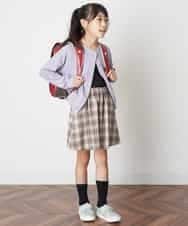 KJHJM23019 a.v.v KIDS(アー・ヴェ・ヴェ) [100-130]デイリーフレアスカート ベージュ