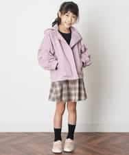KJHJM23019 a.v.v KIDS(アー・ヴェ・ヴェ) [100-130]デイリーフレアスカート ベージュ