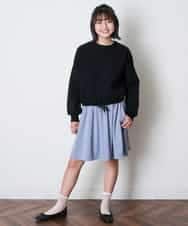 KJHJM23019 a.v.v KIDS(アー・ヴェ・ヴェ) [100-130]デイリーフレアスカート ベージュ