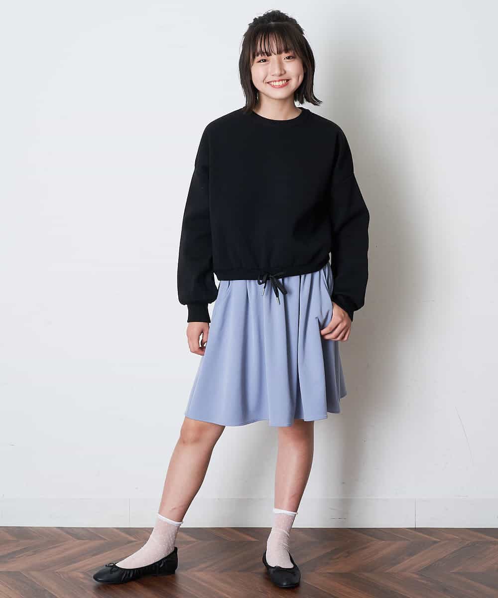 KJHJM23019 a.v.v KIDS(アー・ヴェ・ヴェ) [100-130]デイリーフレアスカート ベージュ