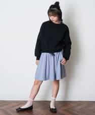 KJHJM23019 a.v.v KIDS(アー・ヴェ・ヴェ) [100-130]デイリーフレアスカート ベージュ