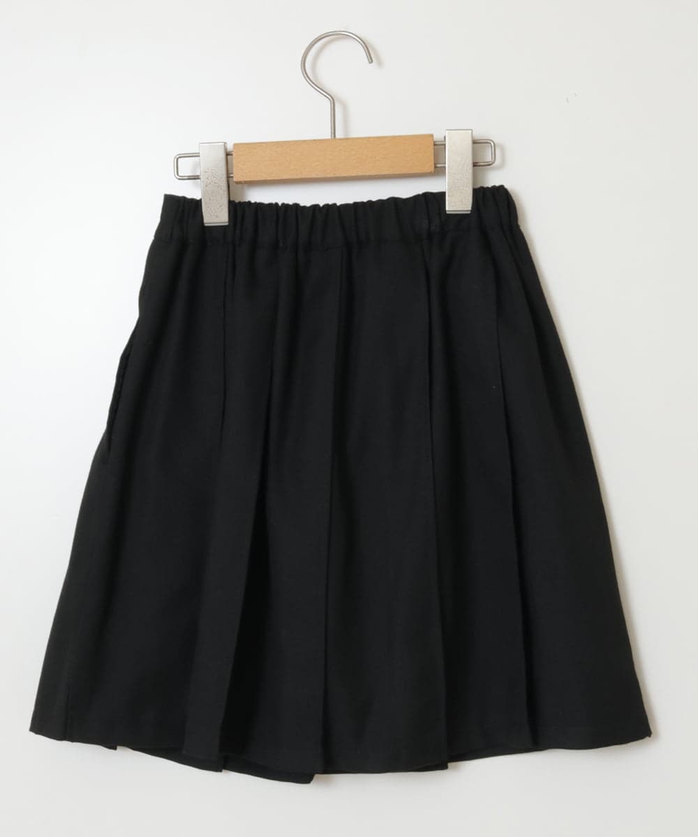 140-150]【インパン付き】タックプリーツスカート(ショート