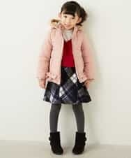 KJHKD06029 a.v.v KIDS(アー・ヴェ・ヴェ) [100-130]シャギーチェックスカート[WEB限定サイズ] レッド