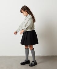 KJHKT41029 a.v.v KIDS(アー・ヴェ・ヴェ) [140-150]タックフレアスカート ライトグレー