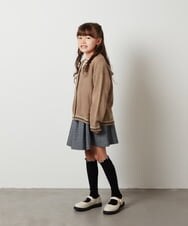 KJHKT41029 a.v.v KIDS(アー・ヴェ・ヴェ) [140-150]タックフレアスカート ライトグレー