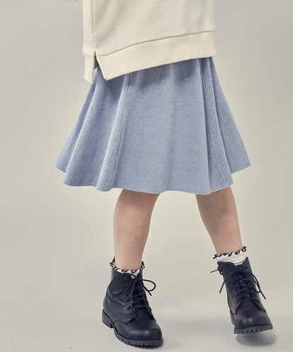 KJHLP61034 a.v.v KIDS [100-130]ニットフレアスカート