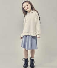 KJHLQ61039 a.v.v KIDS(アー・ヴェ・ヴェ) [140-150]ニットフレアスカート ベージュ