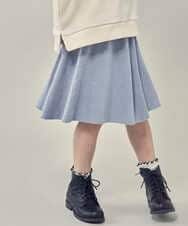 KJHLQ61039 a.v.v KIDS(アー・ヴェ・ヴェ) [140-150]ニットフレアスカート ベージュ