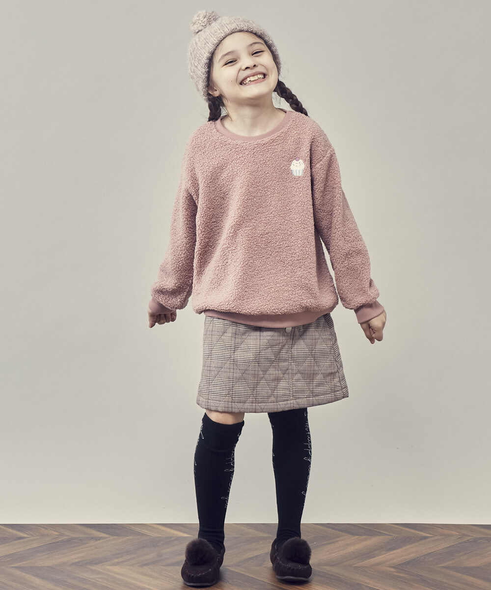 KJHLQ62039 a.v.v KIDS(アー・ヴェ・ヴェ) [140-150]ダイヤキルトスカート ベージュ
