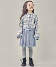 KJHLR61044 a.v.v KIDS(アー・ヴェ・ヴェ) [160]ニットフレアスカート ベージュ