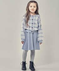 KJHLR61044 a.v.v KIDS(アー・ヴェ・ヴェ) [160]ニットフレアスカート ベージュ