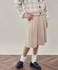 KJHLR61044 a.v.v KIDS(アー・ヴェ・ヴェ) [160]ニットフレアスカート ベージュ