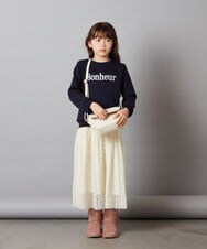 KJHLS60029 a.v.v KIDS(アー・ヴェ・ヴェ) [110-130]チュールロングスカート アイボリー