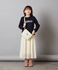 KJHLS60029 a.v.v KIDS(アー・ヴェ・ヴェ) [110-130]チュールロングスカート アイボリー