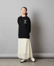 KJHLS60029 a.v.v KIDS(アー・ヴェ・ヴェ) [110-130]チュールロングスカート アイボリー