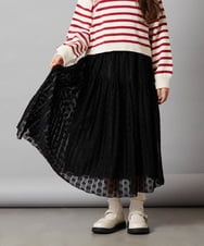 KJHLS60029 a.v.v KIDS(アー・ヴェ・ヴェ) [110-130]チュールロングスカート アイボリー