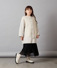KJHLS60029 a.v.v KIDS(アー・ヴェ・ヴェ) [110-130]チュールロングスカート アイボリー