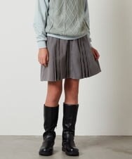 KJHLS61029 a.v.v KIDS(アー・ヴェ・ヴェ) [100-130]プリーツスカート グレー