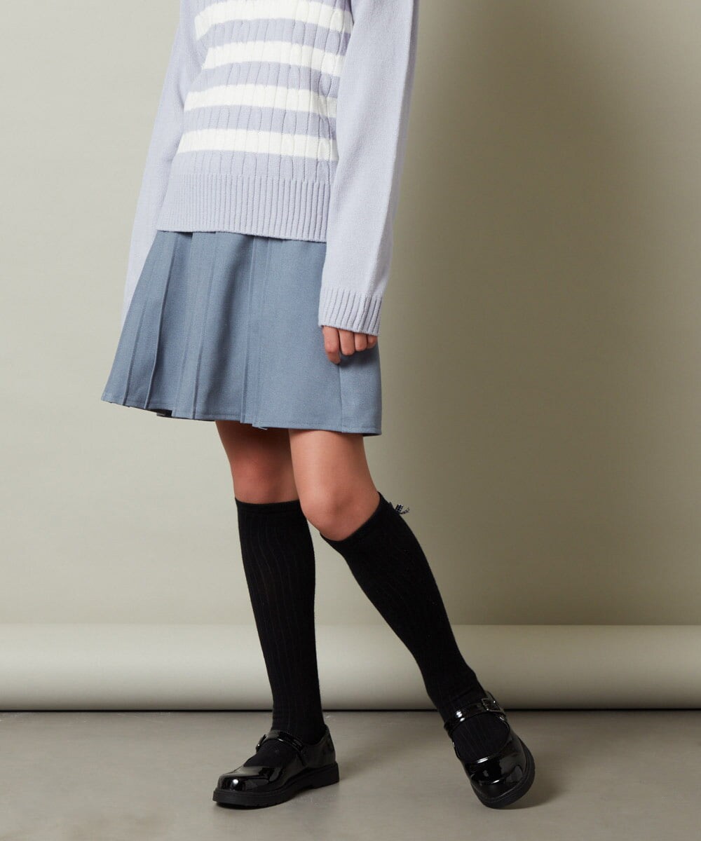 KJHLS61029 a.v.v KIDS(アー・ヴェ・ヴェ) [100-130]プリーツスカート ブラック