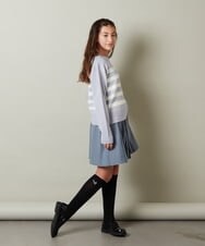 KJHLS61029 a.v.v KIDS(アー・ヴェ・ヴェ) [100-130]プリーツスカート ブラック