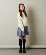 KJHLS61029 a.v.v KIDS(アー・ヴェ・ヴェ) [100-130]プリーツスカート ブラック
