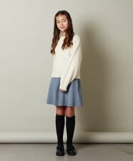 KJHLS61029 a.v.v KIDS(アー・ヴェ・ヴェ) [100-130]プリーツスカート ブラック
