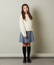 KJHLS61029 a.v.v KIDS(アー・ヴェ・ヴェ) [100-130]プリーツスカート ブラック
